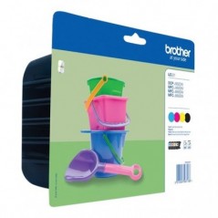 BROTHER TINTEIRO PACK 4 CORES LC221