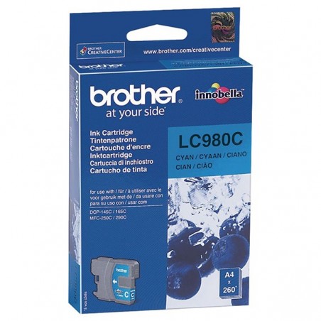 BROTHER TINTEIRO AZUL LC-980