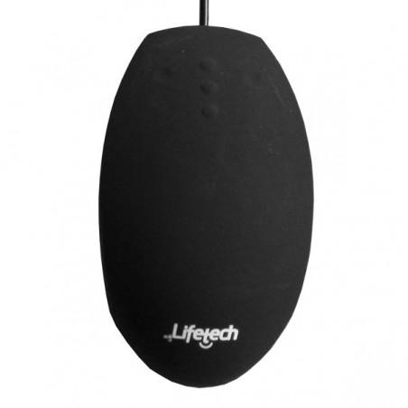LIFETECH MOUSE SILICONE HIGIENIZÁVEL / LAVÁVEL USB PRETO