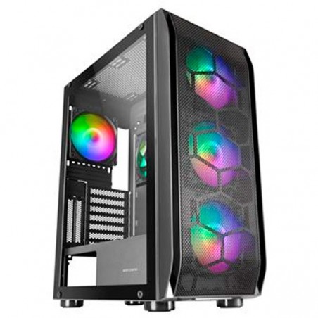 MARS GAMING CAIXA EATX MC-KX 5X12CM ARGB GLASS FRONT MESH BL