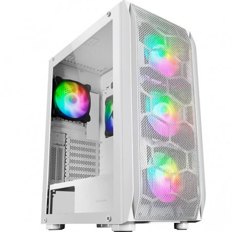 MARS GAMING CAIXA EATX MC-KX 5X12CM ARGB GLASS FRONT MESH WH