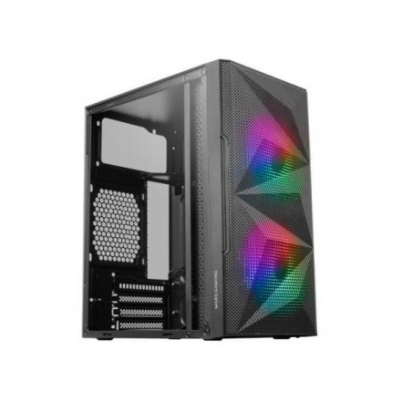 MARS GAMING CAIXA MATX MC-ME GLASS MESH 2xFRGB FAN BLACK