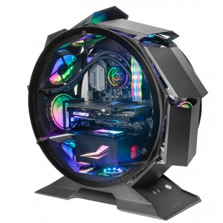 MARS GAMING CAIXA MATX PREMIUM MCORB DUAL GLASS ROUND SHAPE