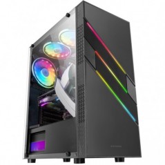 MARS GAMING CAIXA ATX ARGB FRONT 12CM GLASS BLACK