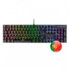 MARS GAMING TECLADO MK422 MECHANICAL ANTI-DUST RED FRGB BLAC