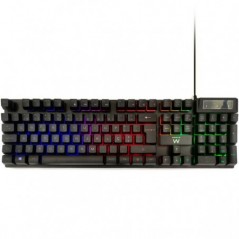 EWENT TECLADO GAMING ILUMINADO USB