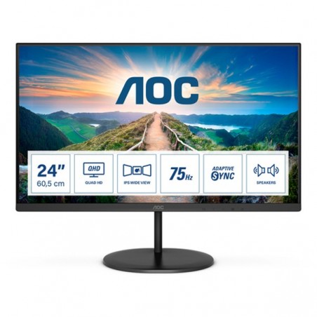 AOC MONITOR IPS 24" (23.8) 16:9 QHD HDMI DP COLUNAS Q24V4EA