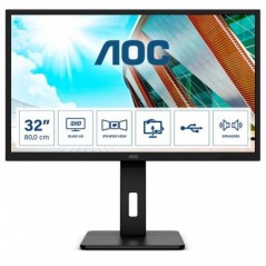 AOC MONITOR IPS 32" (31.5) 16:9 QHD HDMI DP USB COLUNAS HAS