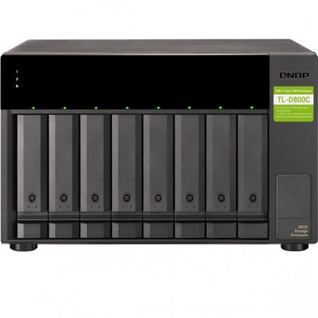 QNAP 8 BAY DESKTOP USB C 3.1 GEN2 10GBPS JBOD EXPANSION UNIT