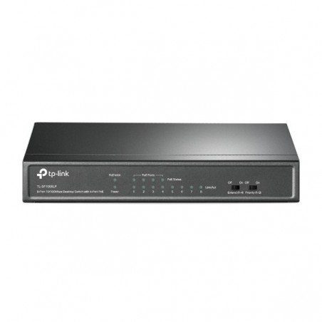 TP-LINK SWITCH 8-PORT 10/100 MBPS DESKTOP W/ 4-PORT POE