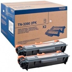BROTHER TONER PRETO TN3390 TWIN 2 UNIDADES