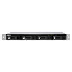 QNAP 4 BAY 1U 12\" SHORT DEPTH RACKMOUNT 3.5\" SATA HDD EXTE