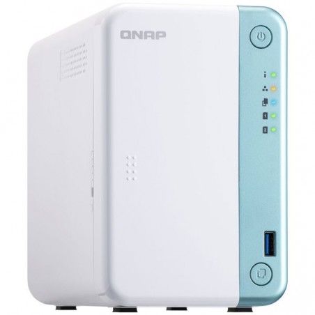 QNAP NAS 2 BAY CELERON J4005 2.0GHZ DUAL CORE/2GB/1XGB/USB/T