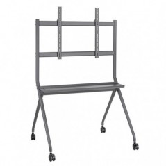 NAPOFIX SUPORTE CHAO MOVEL HORIZONTAL 50">86" PRETO VWA1165