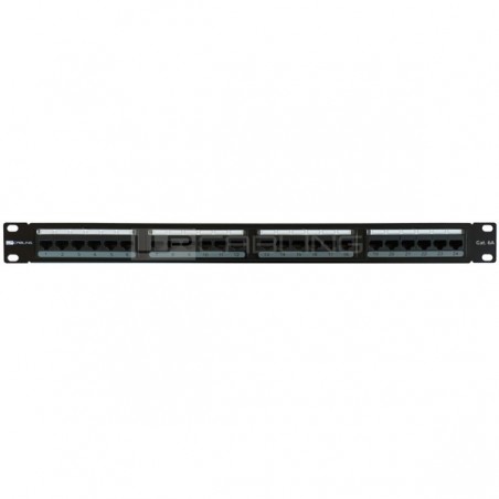 WP RACK PATCH PANEL 19" 1U 24P RJ45 CAT6A UTP C/ CABLE MANAG