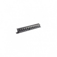 WP RACK CABLE MANAGEMENT 1U METAL C/ TAMPA BLACK RAL 9005