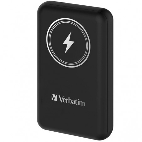 VERBATIM POWERBANK WIRELESS MAGNETICO 10000MAH BLACK