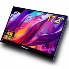 VERBATIM MONITOR PORTATIL TOUCHSCREEN 17.3" PMT-17K IPS 4K H