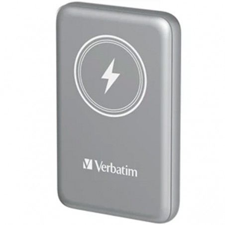 VERBATIM POWERBANK WIRELESS MAGNETICO 5000MAH GREY POWER PR