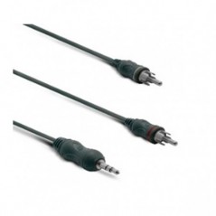METRONIC CABO AUDIO JACK ESTEREO 3.5 MM MACHO / 2 RCA MACHO