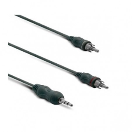 METRONIC CABO AUDIO JACK ESTEREO 3.5 MM MACHO / 2 RCA MACHO