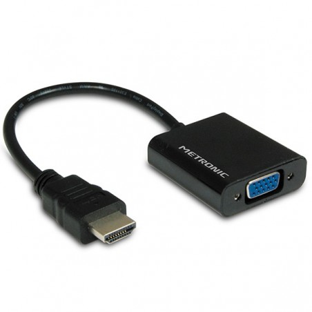 METRONIC CONVERSOR HDMI / VGA - AUDIO JACK 3.5MM