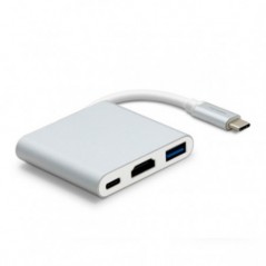METRONIC ADAPTADOR USB-C 3 EM 1