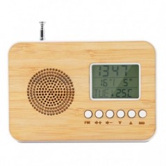 METRONIC RADIO DESPERTADOR BAMBOO