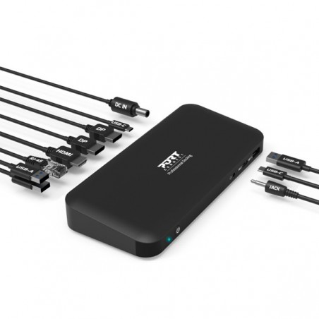 PORT DOCK 4K USB-C 1xHDMI 2xDP 1xRJ45 3xUSB3 2xUSB-C 1x3.5 P