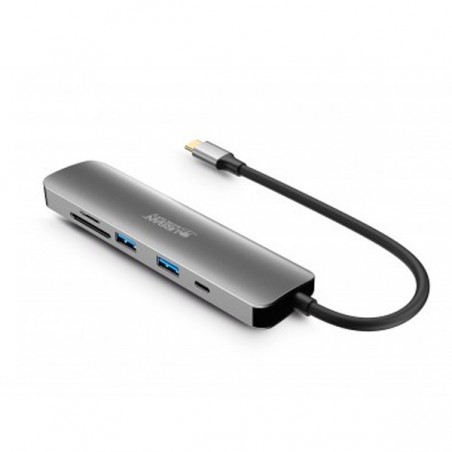 UF HUBEE 6 EM 1 HUB USB-C WITH 2 USB-A/1 HDMI 4K/2 CARD READ