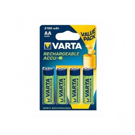 VARTA PILHAS RECARREGAVEIS 56616 AA 2100mAh BLISTER x4 UNIDA