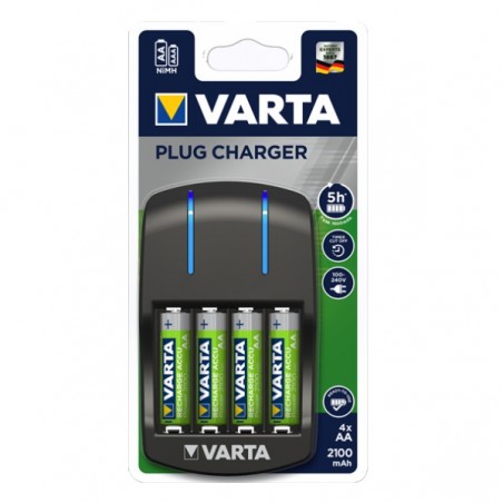 VARTA CARREGADOR MINI PILHAS 4XAAA 2.100MAH INCLUIDAS
