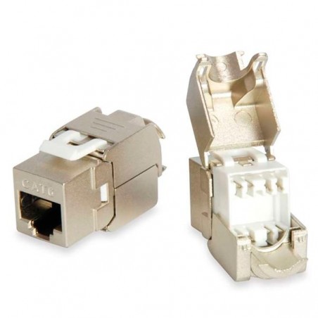 EQUIP CAT.6 KEYSTONE JACK SHIELDED TOOL LESS SET OF 8PCS