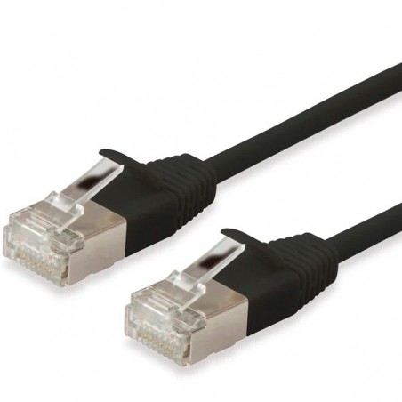 EQUIP CHICOTE CAT 6A F/FTP SLIM 1M PRETO