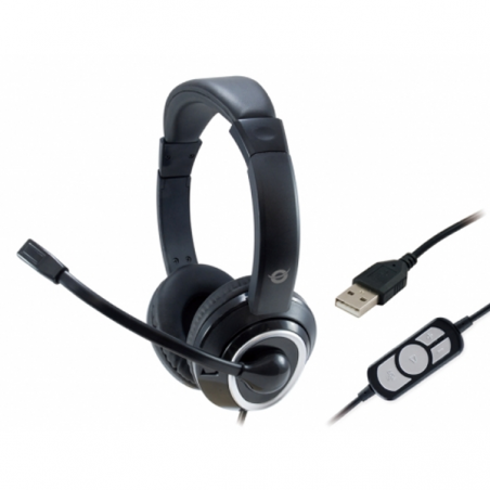 CONCEPTRONIC HEADPHONES POLONA USB BLACK