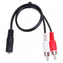EQUIP 3.5MM CABO AUDIO MACHO / 2X  RCA STEREO 2.5M