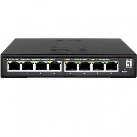 LEVELONE SWITCH HILBERT 8PORT GIG POE SMART LITE POE 8 POE O