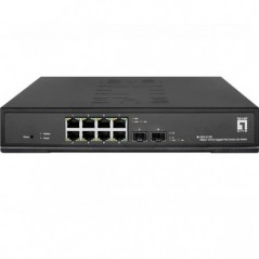 LEVELONE SWITCH HILBERT 10PORT GIG POE SMART LITE 8 POE OUTP