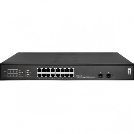 LEVELONE SWITCH HILBERT 18PORT GIG POE SMART LITE SWITCH 16