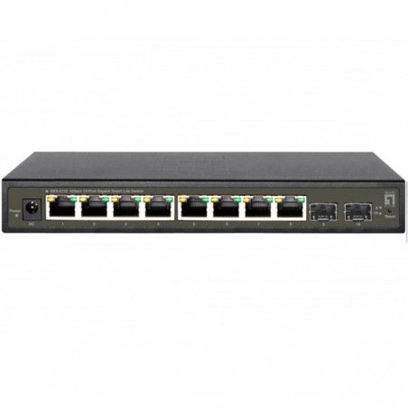 LEVELONE HILBERT 10-PORT GIGABIT SMART LITE SWITCH 8 X GIGAB