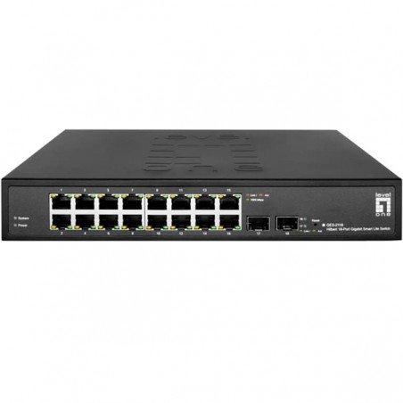 LEVELONE SWITCH HILBERT 18-PORT GIGABIT SMART LITE16 X GIGAB