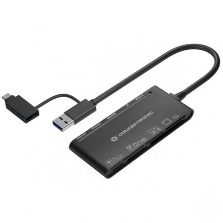 CONCEPTRONIC LEITOR CARTOES USB3 E USB-C 7 EM 1