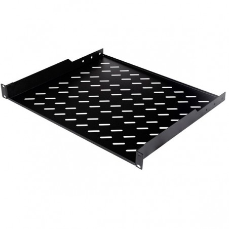 EQUIP FIXED SHELF FOR 19´ CABINETS 1U 600MM DEPTH BLACK