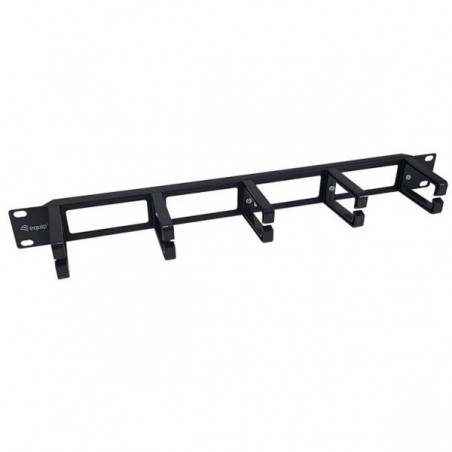 EQUIP 19" RACK MOUNT CABLE MANAGEMENT PANEL, BLACK