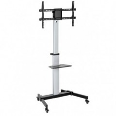 EQUIP ERGO SUPORTE CHAO LED/LCD 37">86" COM PRATELEIRA ROTAÇ