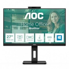 AOC MONITOR IPS 27" QHD 4MS 75HZ HDMI DP USB COLUNAS WEBCAM