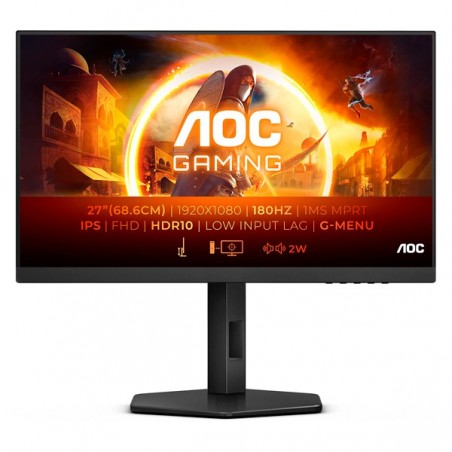 AOC MONITOR IPS 27" 16:9 FHD 1MS 180HZ HDMI DP COLUNAS HAS 2