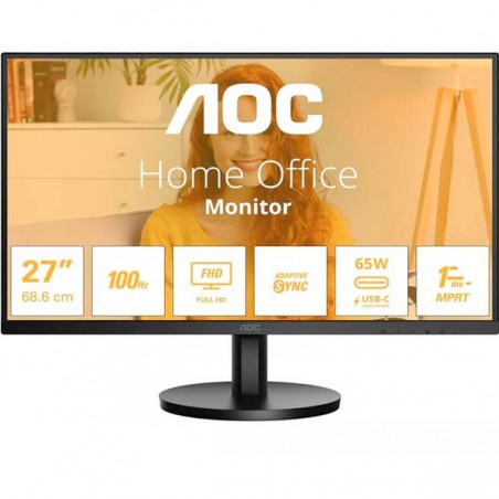AOC MONITOR IPS 27" FHD 1MS 100HZ HDMI USB-C COLUNAS HAS 27B