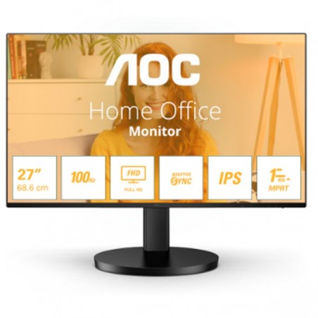 AOC MONITOR IPS 27" 16:9 FHD 1MS 100HZ VGA HDMI COLUNAS 27B3