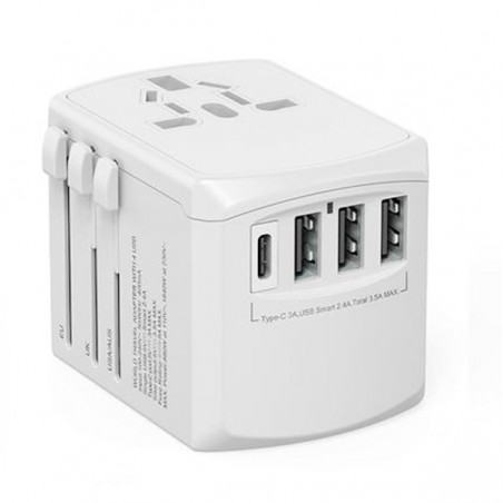 CARREGADOR DE VIAGEM UNIVERSAL XOOPAR WORLD TRAVEL BRANCO